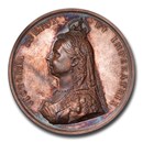 1887 Great Britain Silver Medal Victoria MS-64 NGC 1887 Great Britain Silver Medal Victoria MS-64 NGC